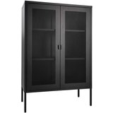 House Nordic Crna metalna vitrina 80x120 cm Melbourne – Cijene
