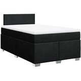  box spring s madracem crni 120 x 190 cm od tkanine | shoptok.hr