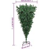  Naopako umjetno božićno drvce sa stalkom zeleno 210 cm | shoptok.hr