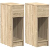 Maison Chic 2 kose Nočne omarice - Nočne mize s predalom sonoma hrast 20x36x60 cm, (21688149) | Shoptok.si