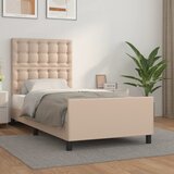  Okvir za krevet s uzglavljem cappuccino 90x190 cm umjetna koža | shoptok.hr
