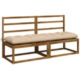  Jastučići za klupe VIANEN 2 kom. 100% poliester Krem - Krem 160 x 50 x 12 cm | shoptok.hr