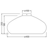 Ledvance plafonsko svetlo decor cardboard 1xE27/15W/230V prečnik 40 cm | Eponuda.com