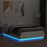  Okvir kreveta s LED svjetlima bijeli 160 x 200 cm drveni | shoptok.hr
