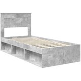  Konstrukcija postelje Beton 90 x 200 cm Masivno borovo les, (5000121233) | Shoptok.si