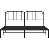 Metalni okvir za krevet s uzglavljem crni 183x213 cm | shoptok.hr