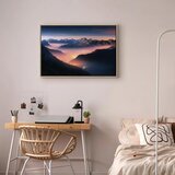  Slika - Mountain Breath (1 Part) Wide - First Variant 90x60 U prirodnom drvenom okviru | shoptok.hr