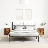  Zidni noćni ormarići 2 kom dimljenog hrasta 38x34x40 cm | shoptok.hr