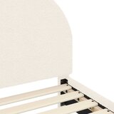  Okvir kreveta za malu djecu s naslonom Krem 70 x 140 cm Bouclé | shoptok.hr