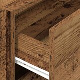 Ormarić s 2 ladice boja drva 60x31x40 cm konstruirano drvo | shoptok.hr