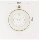 Wallity Zidni sat Mclock-00111, 58x80x7 cm, zlatna boja | Eponuda.ba