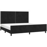  Okvir za krevet bez madraca crni 200x200 cm baršunasti | Eponuda.com