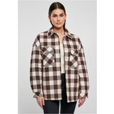 UC Ladies Ladies Flanell Padded Overshirt pink/brown Cene