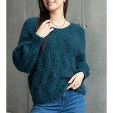 Gemre Dark Green V-neck Sweater Neveri | shoptok.hr