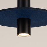Sollux SL.1884 - Visilica na sajli PELTA 1xGU10/10W/230V crna/plava | Eponuda.com