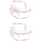 vidaXL Sjedeća garnitura za vrt 3 pcs Antracit Čelik | shoptok.hr