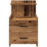 vidaXL Noćni ormarić s 2 ladice staro drvo 40x36,5x62 cm | shoptok.hr