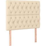  Krevet s oprugama i madracem krem 100 x 200 cm od tkanine | shoptok.hr