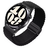 INF Eleganten črn 20 mm pleten najlonski magnetni pašček za uro, (22102917) | Shoptok.si