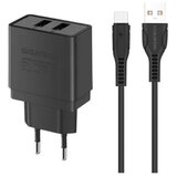 Univerzalni punjac za smartphone s C kablom 1m Gigatech W25 crni | Eponuda.ba