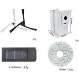 INORCO Zdruljiv robotski sesalnik Deebot X2 / X2 Omni / X2 Pro, stranska krtaa, filter Hepa, vreka za prah, krpe za brisanje Ac+ (dfre, (21984377) | Shoptok.si