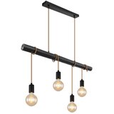 Globo 15459-4H - Luster na sajli LEO 4xE27/60W/230V | Eponuda.com