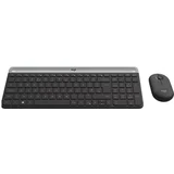 Logitech Slim Wireless Keyboard and Mouse Combo MK470 – GRAPHITE – HRV-SLV – INTNL