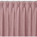  Curtain MILANA color pink style classic flex 7.5 cm with double pleat chenille 220x175 HOMEDE | shoptok.hr