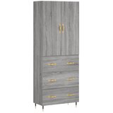 Maison Chic Visoka Komoda - Predalnik siva sonoma 69,5x34x180 cm inženirski les, (21720840) Cene