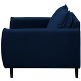 Ropez Tamno plava baršunasti sofa 138 cm Juli – | shoptok.hr