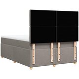  Krevet s oprugama i madracem smeđesivi 140 x 190 cm od tkanine | shoptok.hr