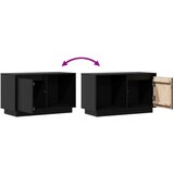 TV ormarić crni 74 x 35 x 44 cm od masivne borovine | shoptok.hr