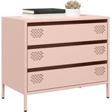  Komoda ružičasta 68x39x58,5 cm hladno valjani čelik | shoptok.hr