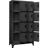 vidaXL Omara s ključavnico antracitna 90x45x180 cm jeklo | Shoptok.si