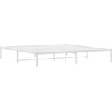 Metalni okvir za krevet bijeli 200x200 cm | shoptok.hr