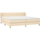  S oprugama i madracem krem 200 x 200 cm od tkanine | shoptok.hr