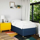 Furnova Posteljni okvir brez vzmetnice modra 90x190 cm tkanina, (21936532) Cene
