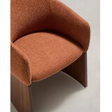 Kave Home Podstavljena blagovaonska stolica s naslonima za ruke boja terakote Bosca – | shoptok.hr