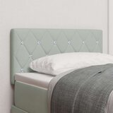  Uzglavlje s kristalnim gumbima tufted svjetlosiva 80 cm baršun | shoptok.hr
