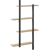  Zidna polica Hrast sonoma 61 x 13 5 x 105 5 cm Prerađeno drvo - Hrast sonoma 61 x 13 5 x 105 5 cm | shoptok.hr