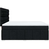 vidaXL Krevet s oprugama i madracem crni 180x200 cm od tkanine | shoptok.hr