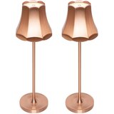 QAZQA Set van 2 retro tafellampen koper oplaadbaar IP44 - Granny | Shoptok.si
