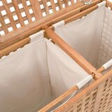 vidaXL Košara za rublje od masivne orahovine 87,5 x 46 x 67 cm | shoptok.hr