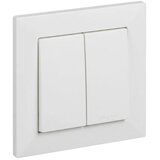 Legrand Dupli prekidač za stepenište č. 6+6 sa ramom SUNO beli Cene