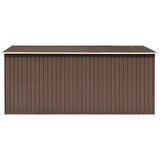 vidaXL vrtna kućica 257 x 392 x 181 cm metalna smeđa | shoptok.hr