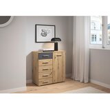 Modern Living Komoda Foster, Barva Hrasta, Siva | Shoptok.si
