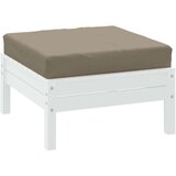  Paletni podni jastuk od tkanine 60 x 60 x 8 cm smeđe-sivi | shoptok.hr