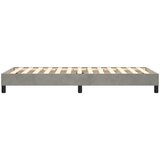  Okvir za krevet s oprugom svjetlosivi 80x200 cm baršunasti | shoptok.hr