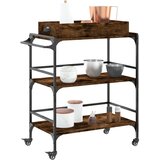  Kuhinjska kolica boja hrasta 81,5x41x92,5 cm konstruirano drvo | Eponuda.com