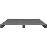  Okvir za krevet od paleta sivi 140 x 200 cm od masivne borovine | Eponuda.ba